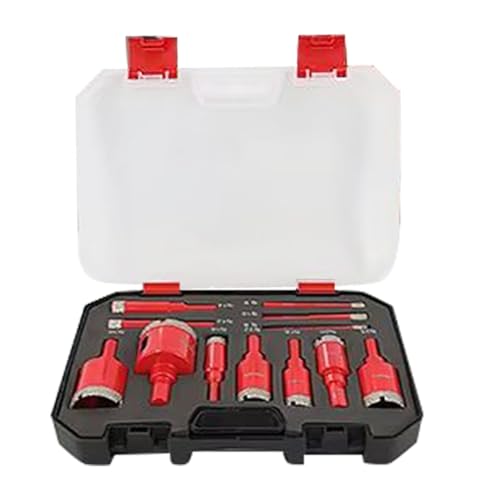Tile Hole Saw Kit - Dry Use Anti-Slip Drill Bits for Renovation, Wall Repair with Precision Cutting, Compact Professional Tool for Electrical Wiring and Automotive, 7.87x5.91x1.97 inches Tile Hole Saw Kit - Dry Use Anti-Slip Drill Bits for Renovation, Wall Repair with Precision Cutting, Compact Professional Tool for Electrical Wiring and Automotive, 7.87x5.91x1.97 inches von Generisch