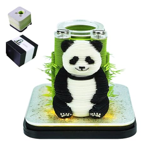 Time Piece Kalender 2025, Panda 3D Haftnotizen Block mit Stift 2025 Panda Kalender Notizblock 3D Schreibtisch Dekoration, Wochenplaner Time Piece Kalender 2025, Panda 3D Haftnotizen Block mit Stift 2025 Panda Kalender Notizblock 3D Schreibtisch Dekoration, Wochenplaner von Generisch