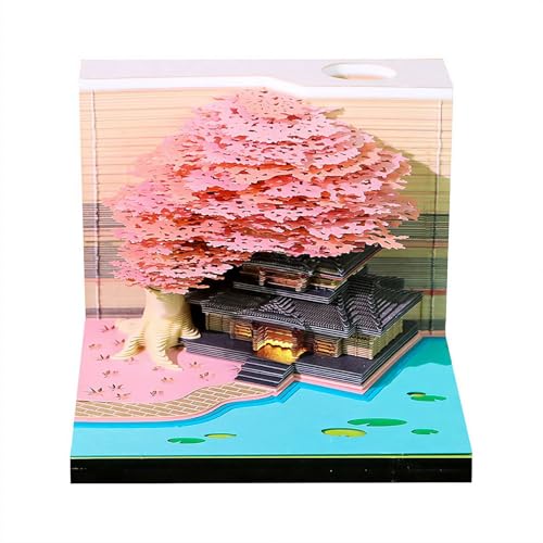 Time Piece Kalender 2026, 3D Haftnotizen 2026, Abreißkalender Heiratsbaum Kreativer 3D-Notizblock, Memo-Block, Kunstblöcke, Papierschnitzerei Haus Skulptur Geschenk für Home Office Time Piece Kalender 2026, 3D Haftnotizen 2026, Abreißkalender Heiratsbaum Kreativer 3D-Notizblock, Memo-Block, Kunstblöcke, Papierschnitzerei Haus Skulptur Geschenk für Home Office von Generisch