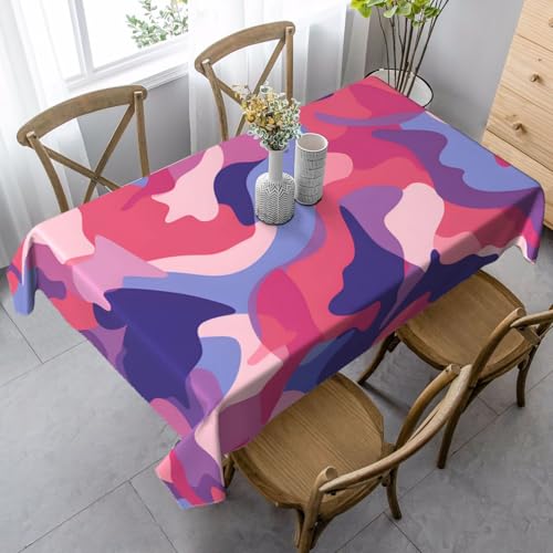 Tischdecke, rechteckig, 140 x 90 cm, Tarnmuster, Militär-Tischdecke für Esstisch, knitterfrei, Tischdecke für Zuhause, drinnen und draußen, Party-Dekoration Tischdecke, rechteckig, 140 x 90 cm, Tarnmuster, Militär-Tischdecke für Esstisch, knitterfrei, Tischdecke für Zuhause, drinnen und draußen, Party-Dekoration von Generisch
