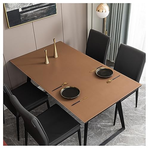 Tischdecke, wasserdicht, rechteckig, Leder, 70 x 120 cm, waschbar, schmutzabweisend, Tischdecke für Esstisch & Garten, wetterfest, Braun Tischdecke, wasserdicht, rechteckig, Leder, 70 x 120 cm, waschbar, schmutzabweisend, Tischdecke für Esstisch & Garten, wetterfest, Braun von Generisch