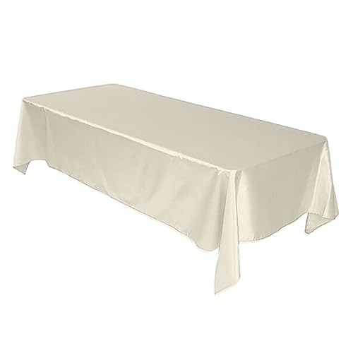 Tischdecke Rechteck Grau Polyester Buffet Feiertage 147 * 259cm Basteltischdecke Kinder rutschfest (C, C) von Generisch