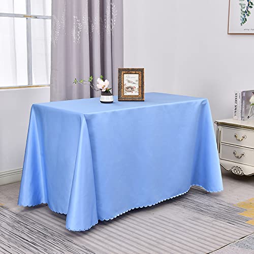 Tischdecke Wasserdicht für Partybuffets knitterfrei & schmutzabweisend Esstischdecke abwaschbar Tischschutz Himmelblau 100x180cm - Ideal für Zuhause & Restaurant von Generisch