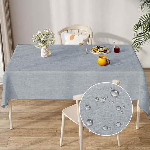Tischdecken Leinenoptik Tischtuch Tafeldecke Abwaschbar Lotuseffekt Wasserabweisend Tischtuch für Esszimmer Garten, Party, Hochzeiten oder Haushalt Eckig 110 x 160 cm Hellgrau Tischdecken Leinenoptik Tischtuch Tafeldecke Abwaschbar Lotuseffekt Wasserabweisend Tischtuch für Esszimmer Garten, Party, Hochzeiten oder Haushalt Eckig 110 x 160 cm Hellgrau von Generisch