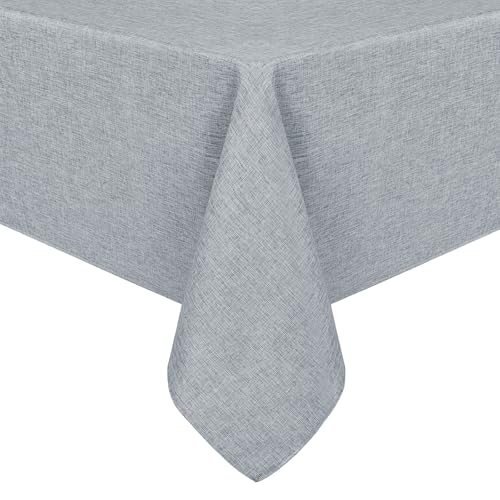 Tischdecken Leinenoptik Tischtuch Tafeldecke Abwaschbar Lotuseffekt Wasserabweisend Tischtuch für Esszimmer Garten, Party, Hochzeiten oder Haushalt Eckig 130 x 160 cm Hellgrau Tischdecken Leinenoptik Tischtuch Tafeldecke Abwaschbar Lotuseffekt Wasserabweisend Tischtuch für Esszimmer Garten, Party, Hochzeiten oder Haushalt Eckig 130 x 160 cm Hellgrau von Generisch