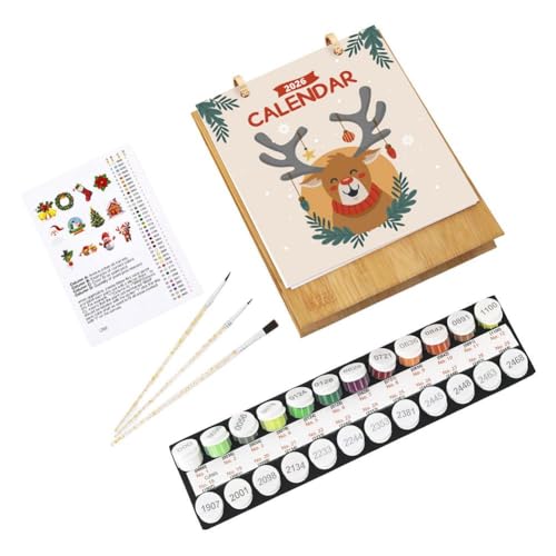 Tischkalender 2026, Malen nach Zahlen, Ornament, handgezeichnetes Geschenk, Gedenk- und Wert, Freund für Familie, Teenager, Kalender 2026 2026, Kalender 2026, Cocktail-Kalender, Blume, Malen, Teenager Tischkalender 2026, Malen nach Zahlen, Ornament, handgezeichnetes Geschenk, Gedenk- und Wert, Freund für Familie, Teenager, Kalender 2026 2026, Kalender 2026, Cocktail-Kalender, Blume, Malen, Teenager von Generisch