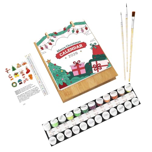 Tischkalender 2026, Weihnachtsthema Tischkalender, bemalbar, Kunstbedarf, Planer, Basteln, Malen, akademisch für Lehrer, Schule, Klassenzimmer, Teenager, Kinder, Küche, Zuhause, Familie Tischkalender 2026, Weihnachtsthema Tischkalender, bemalbar, Kunstbedarf, Planer, Basteln, Malen, akademisch für Lehrer, Schule, Klassenzimmer, Teenager, Kinder, Küche, Zuhause, Familie von Generisch