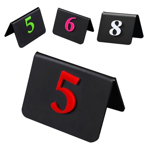Tischnummern 1–100, Acryl, doppelseitig, freistehend, für Hochzeiten, Partys und Veranstaltungen, 3D-Digitaldesign, elegante Tischdekoration, 10 Stück von Generisch