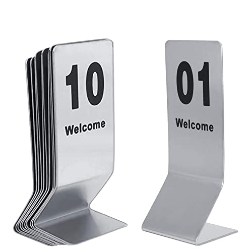 Tischnummernkarten 1-25 Metall Tischnummernschilder für Veranstaltungen Stehtischnummern für Party Bankette Beweismarker für Gastronomie und Service Tischnummernkarten 1-25 Metall Tischnummernschilder für Veranstaltungen Stehtischnummern für Party Bankette Beweismarker für Gastronomie und Service von Generisch