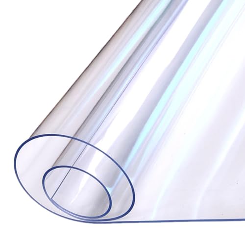 Tischschutz, 1 mm dick, weiches PVC, transparent, abwischbar, wasserdicht, rechteckig, Tischdecke für Esszimmer und Wohnzimmer Tischschutz, 1 mm dick, weiches PVC, transparent, abwischbar, wasserdicht, rechteckig, Tischdecke für Esszimmer und Wohnzimmer von Generisch