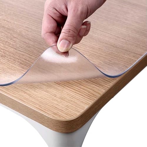 Tischschutz, 2 mm dick, transparente PVC-Folie mit abgeschrägten Kanten für dauerhaften Oberflächenschutz Tischschutz, 2 mm dick, transparente PVC-Folie mit abgeschrägten Kanten für dauerhaften Oberflächenschutz von Generisch