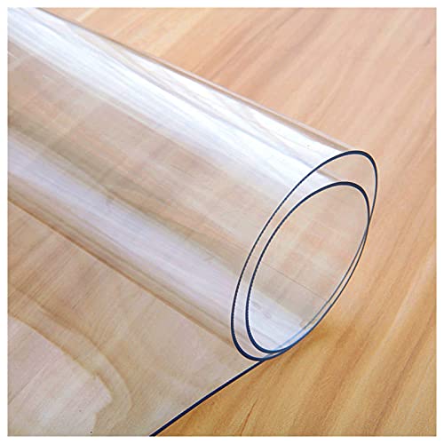 Tischschutz, transparente PVC-Abdeckung, wasserdicht, dick 1,5 mm für einfache Reinigung, perfekt für Esszimmer Tischschutz, transparente PVC-Abdeckung, wasserdicht, dick 1,5 mm für einfache Reinigung, perfekt für Esszimmer von Generisch