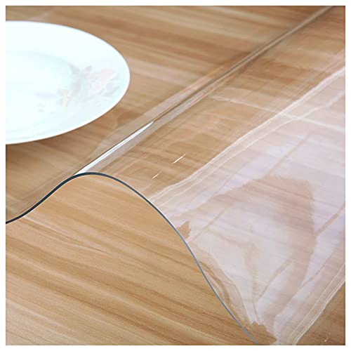 Tischschutz, transparente PVC-Abdeckung, wasserdicht, dick 1,5 mm für einfache Reinigung, perfekt für Esszimmer Tischschutz, transparente PVC-Abdeckung, wasserdicht, dick 1,5 mm für einfache Reinigung, perfekt für Esszimmer von Generisch