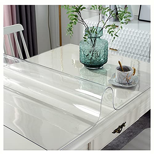 Tischschutz, transparente PVC-Abdeckung, wasserdicht, dick 1,5 mm für einfache Reinigung, perfekt für Esszimmer Tischschutz, transparente PVC-Abdeckung, wasserdicht, dick 1,5 mm für einfache Reinigung, perfekt für Esszimmer von Generisch