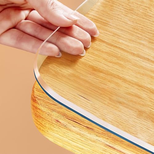 Tischschutz, wasserdicht, Kunststoff, transparent, für Schreibtisch, Esszimmer, Couchtisch, 1,0 mm dick, 152,4 x 101,6 cm Tischschutz, wasserdicht, Kunststoff, transparent, für Schreibtisch, Esszimmer, Couchtisch, 1,0 mm dick, 152,4 x 101,6 cm von Generisch