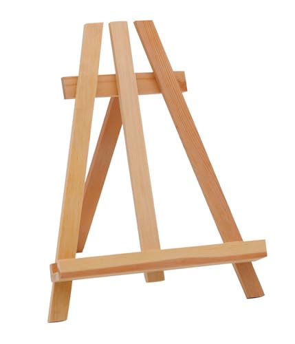 Tischstaffelei aus Holz | H: 26 cm | Display-Staffelei | Staffelei aus Vollholz | Bilderständer | für Gemälde | Klassik mit Dreifuß Tischstaffelei aus Holz | H: 26 cm | Display-Staffelei | Staffelei aus Vollholz | Bilderständer | für Gemälde | Klassik mit Dreifuß von Generisch