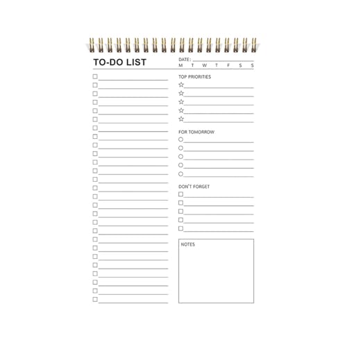 To-Do-Liste-Notizblock, To-Do-Liste-Notizbuch, undatiert, Tagesplaner, Notizblock mit Aufgaben-Checkliste, To-Do- und Notizorganisation Bürostuhlmatte Für Teppichboden Strapazierfähig (A, One Size) von Generisch