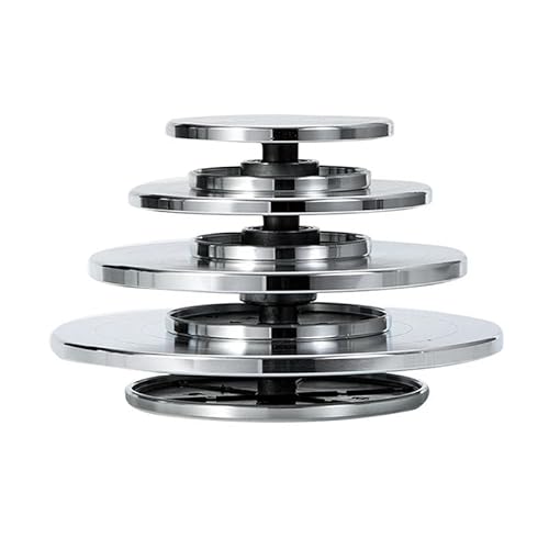 Töpferscheibe, 30 cm, doppelseitiger Aluminium-Drehteller für Keramik-Ton, Modellierwerkzeug, vielseitige Drehplattform für Künstler Töpferscheibe, 30 cm, doppelseitiger Aluminium-Drehteller für Keramik-Ton, Modellierwerkzeug, vielseitige Drehplattform für Künstler von Generisch