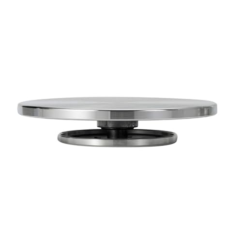 Töpferscheiben-Drehteller, 15 - 30 cm, doppelseitige Aluminium-Plattform für Keramik-Ton, Modellierung, faules Drehwerkzeug für Künstler und Hobbyisten (25 cm) von Generisch