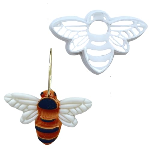 Tonschneider, Formen für Schmuck, Ohrringschneider, Ton, dreidimensionaler Bienen-Designschneider für Schmuckherstellung, Schmuckschneider, Ton-Ohrringe, Tonform, Pressform, Kunsthandwerk für Anfänger von Generisch