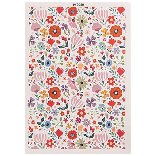 Tontransferblätter, Tontransferpapier-Blumentonabziehbilder,Rustikale handgefertigte farbenfrohe Blumenabziehbilder Wasserlösliches Transferpapier für Ohrringe Schmuck Keramik Keramik Tontransferblätter, Tontransferpapier-Blumentonabziehbilder,Rustikale handgefertigte farbenfrohe Blumenabziehbilder Wasserlösliches Transferpapier für Ohrringe Schmuck Keramik Keramik von Generisch