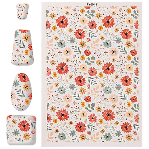 Tonübertragungspapier, Keramikübertragungspapier, Blumenstöpelblätter, Wasserlösliches Transferpapier rustikale farbenfrohe Blumenabziehbilder handgefertigt für Ohrringe Handwerk Keramik Schmuck von Generisch