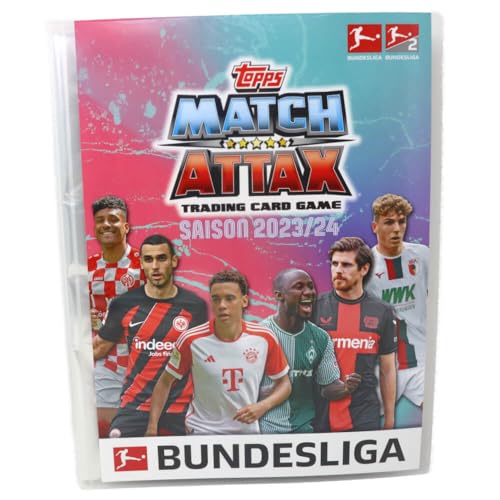 Topps Match Attax Bundesliga Karten 2023-2024 - Sammelkarten - 1 Sammelmappe von Generisch