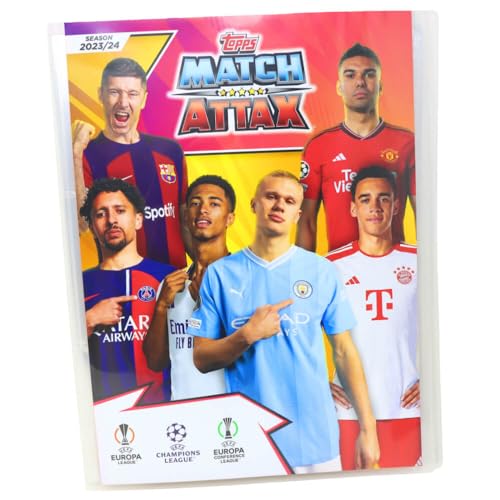 Topps Match Attax Karten Champions League 2023-2024 - Sammelkarten - 1 Sammelmappe von Generisch