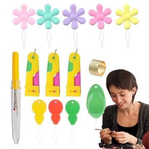 Tori Handnähnadel | Handstickgarn | Leichtes Stickwerkzeug ideal für Senioren und Sehbehinderte von Generisch