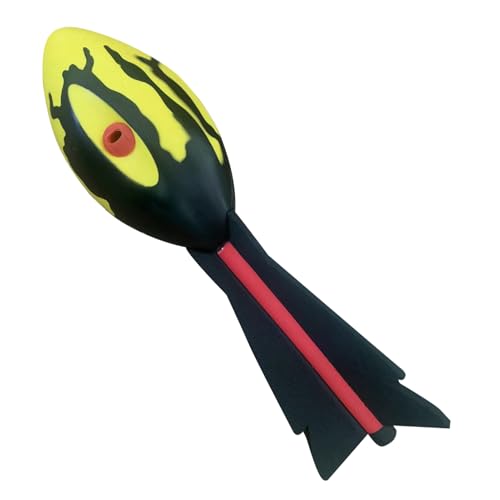 Torpedo Wurfball – Wettbewerbsverbesserung Outdoor VortexAero Howler Werfen Raketball leuchtende Farben mit Pfeife | Unübertroffene Distanz Kinder Rakete PU-Schaum Raketenball | für Kinder und von Generisch