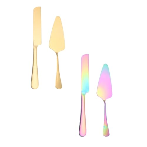 Torten-Set gravierbar – Individuelles Hochzeitsgeschenk | Cake Cutter + Server | Für Jubiläen & Geburtstage | Mehrere Farben wählbar (a) von Generisch