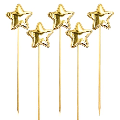 Tortenaufsatz – 5 x Geburtstagskuchenaufsätze, Happy Birthday-Kuchenaufsatz, Kuchendekoration, Geburtstagskuchenspieße, Stern-Geburtstagskuchenaufsatz, Glitzer-Cupcake-Back-Essenspieße für und Tortenaufsatz – 5 x Geburtstagskuchenaufsätze, Happy Birthday-Kuchenaufsatz, Kuchendekoration, Geburtstagskuchenspieße, Stern-Geburtstagskuchenaufsatz, Glitzer-Cupcake-Back-Essenspieße für und von Generisch