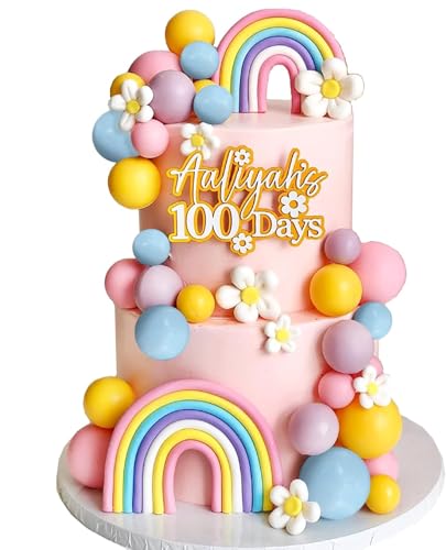 Tortendeko Geburtstag, Tortendeko Mädchen Neu, Einhorn Kuchen Topper Set, Macaron Kuchen Deko für Kinder Mädchen Tortendeko Geburtstag, Tortendeko Mädchen Neu, Einhorn Kuchen Topper Set, Macaron Kuchen Deko für Kinder Mädchen von Generisch