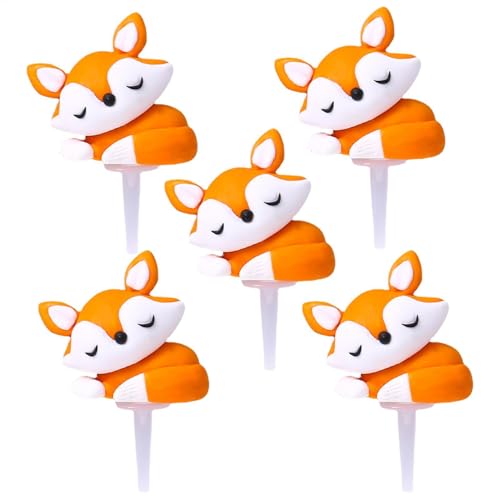 Tortendekoration für Tiere | Animal Cake Topper Figuren | Cake Topper für Jungle Tiere | 5 Stück Dekorationen für Waldthemenpartys, Dessertdekorationen für den Ofen für die Seele Tortendekoration für Tiere | Animal Cake Topper Figuren | Cake Topper für Jungle Tiere | 5 Stück Dekorationen für Waldthemenpartys, Dessertdekorationen für den Ofen für die Seele von Generisch