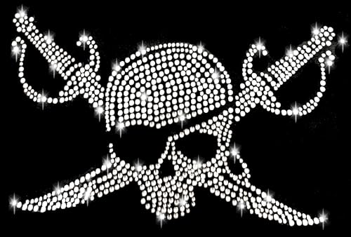 Apfelblüte | Totenkopf Pirat Strass Bügelbild 21x13 cm klar transparent Strasssteine Aufbügler Applikation suger skull rhinestone application hot fix clear DIY upcycling Accessoires Schädel BBSkull13 Apfelblüte | Totenkopf Pirat Strass Bügelbild 21x13 cm klar transparent Strasssteine Aufbügler Applikation suger skull rhinestone application hot fix clear DIY upcycling Accessoires Schädel BBSkull13 von Generisch