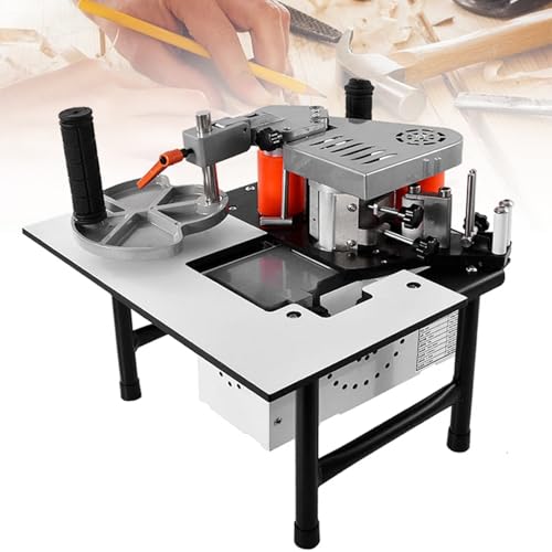 Tragbare Kantenanleimmaschine für Holzbearbeitung, gerade und gebogene Linienanwendung, doppelseitiges Kleben mit einstellbarer Geschwindigkeit, ideal für professionelle und DIY-Projekte Tragbare Kantenanleimmaschine für Holzbearbeitung, gerade und gebogene Linienanwendung, doppelseitiges Kleben mit einstellbarer Geschwindigkeit, ideal für professionelle und DIY-Projekte von Generisch