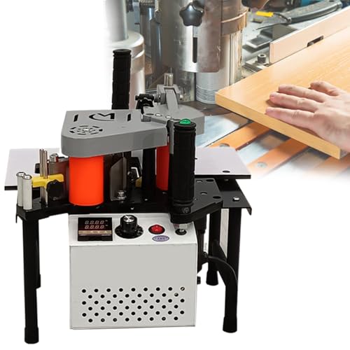 Tragbare Kantenanleimmaschine für die Holzbearbeitung - Doppelseitiges Kleben, einstellbare Geschwindigkeit, ideal für rechtwinklige und gebogene Kanten Tragbare Kantenanleimmaschine für die Holzbearbeitung - Doppelseitiges Kleben, einstellbare Geschwindigkeit, ideal für rechtwinklige und gebogene Kanten von Generisch