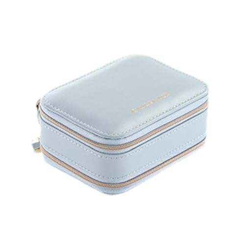 Tragbare Schmuckschatulle mit 2 Ebenen, Ohrring- und Ringhalter, Damen-Schmuckaufbewahrung, große Kapazität, Reise-Schmuckkoffer, Glas-Schmuck-Organizer, Tragbare Schmuckschatulle mit 2 Ebenen, Ohrring- und Ringhalter, Damen-Schmuckaufbewahrung, große Kapazität, Reise-Schmuckkoffer, Glas-Schmuck-Organizer, von Generisch