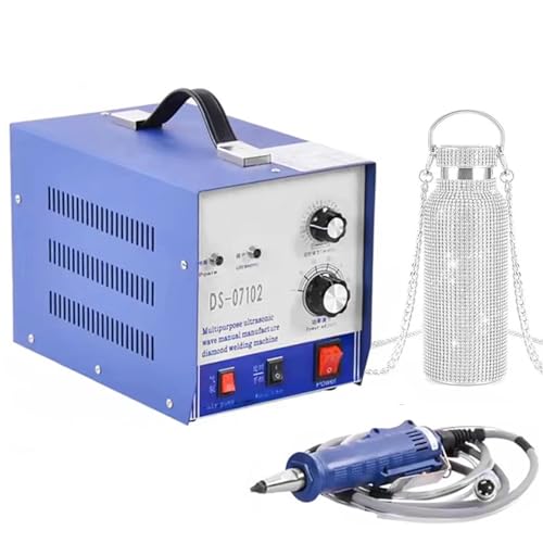 Tragbare Ultraschall-Strass-Setzmaschine für Hotfix-Steine und Perlen, kein Kleber erforderlich, ideal für Kleidung und Accessoires Dekoration von Generisch