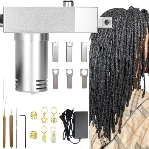 Tragbare automatische Dreadlock-Maschine, schnelles und einfaches DIY-Werkzeug mit mehreren Zubehörteilen für den Heim- und Salongebrauch Tragbare automatische Dreadlock-Maschine, schnelles und einfaches DIY-Werkzeug mit mehreren Zubehörteilen für den Heim- und Salongebrauch von Generisch