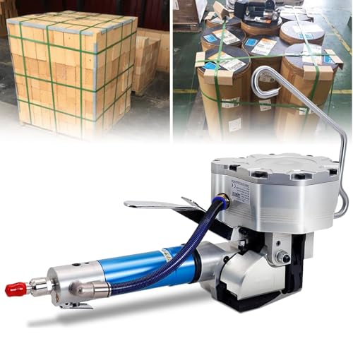 Tragbare pneumatische Verpackungsmaschine mit Stahl-Umreifungswerkzeug-Set für sichere Metallgürtelbefestigung Tragbare pneumatische Verpackungsmaschine mit Stahl-Umreifungswerkzeug-Set für sichere Metallgürtelbefestigung von Generisch