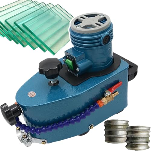 Tragbarer Glaskantenstecher mit 8 Diamantscheiben, elektrischer Glasschleifer für gerade runde Schrägkantenpolieren, ideal für Plexiglas-Acrylmarmor Tragbarer Glaskantenstecher mit 8 Diamantscheiben, elektrischer Glasschleifer für gerade runde Schrägkantenpolieren, ideal für Plexiglas-Acrylmarmor von Generisch