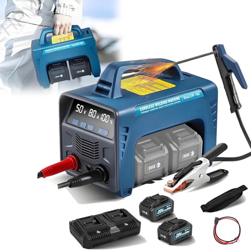 Tragbarer Schweißer 160A MMA ARC Schweißgerät, Multi-Prozess-Wechselrichter mit LED-Arbeitslicht & USB-Anschluss, ideal für Heimwerker- und Bauprojekte im Freien von Generisch