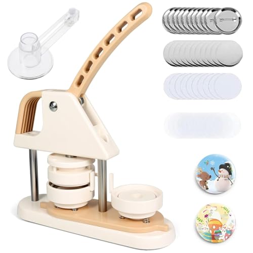 Tragbares individuelles Metallknopf-Maschinen-Set, DIY, runde Abzeichen, Knopf-Pin-Presse, mit 100-teiligem Pin-Zubehör-Set, Installationsfrei, mehrere Größen, 58 mm Tragbares individuelles Metallknopf-Maschinen-Set, DIY, runde Abzeichen, Knopf-Pin-Presse, mit 100-teiligem Pin-Zubehör-Set, Installationsfrei, mehrere Größen, 58 mm von Generisch