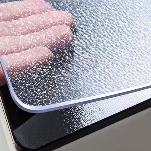 Transparente, mattierte PVC-Tischdecke, 0,3 mm dick, wasserdicht, hitzebeständig, Tischschutz, abwischbar, rutschfest, Schreibtischunterlage für Zuhause, Küche, Esstisch, Büro, Schreibtisch Transparente, mattierte PVC-Tischdecke, 0,3 mm dick, wasserdicht, hitzebeständig, Tischschutz, abwischbar, rutschfest, Schreibtischunterlage für Zuhause, Küche, Esstisch, Büro, Schreibtisch von Generisch