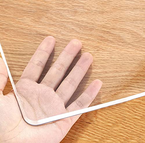Transparente Kunststoff-Tischdecke, 1,5 mm, PVC-Schutzhülle, abwaschbar, Glaseffekt, Tischschutz (160 x 240 cm), perfekt für Esszimmer und Veranstaltungen von Generisch