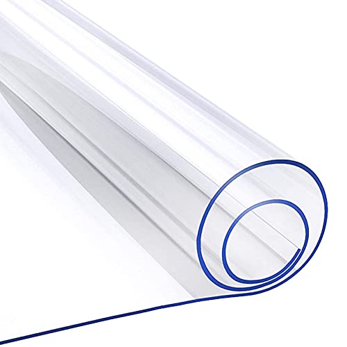 Transparente Kunststoff-Tischdecke, wasserdichter PVC-Tischschutz, 1 mm dick, für Esszimmertisch, Schreibtisch, abwischbar und langlebig (Größe: 30 x 30 cm) von Generisch