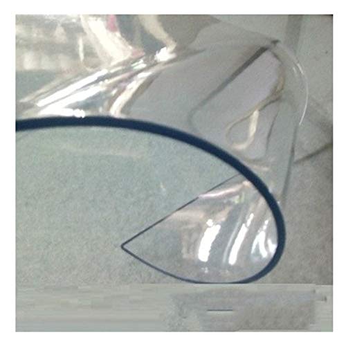 Transparente PVC-Bodenschutzmatte, 1,5 mm dick, transparentes Kissen für Esstisch, Schreibtisch, Teetisch, wasserdicht, 70 x 120 cm, langlebig und leicht zu reinigen, rutschfestes Design. von Generisch