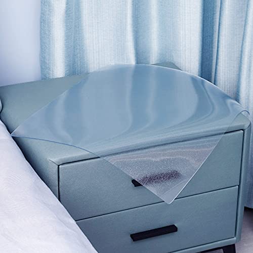 Transparente PVC-Schreibtischunterlage, wasser- und staubdicht, abwischbar, matt, rechteckige Matte für Zuhause und Büro, 60 x 120 cm, Nachttischunterlage von Generisch