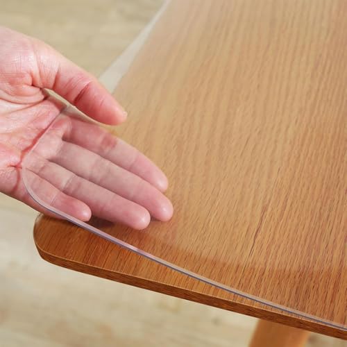 Transparente PVC-Tischabdeckung, 2 mm dick, wasserdicht, Schreibtischunterlage für Küche, Esstisch, Büro, Schubladenschutz, 70 x 140 cm, transparenter Tischschutz Transparente PVC-Tischabdeckung, 2 mm dick, wasserdicht, Schreibtischunterlage für Küche, Esstisch, Büro, Schubladenschutz, 70 x 140 cm, transparenter Tischschutz von Generisch